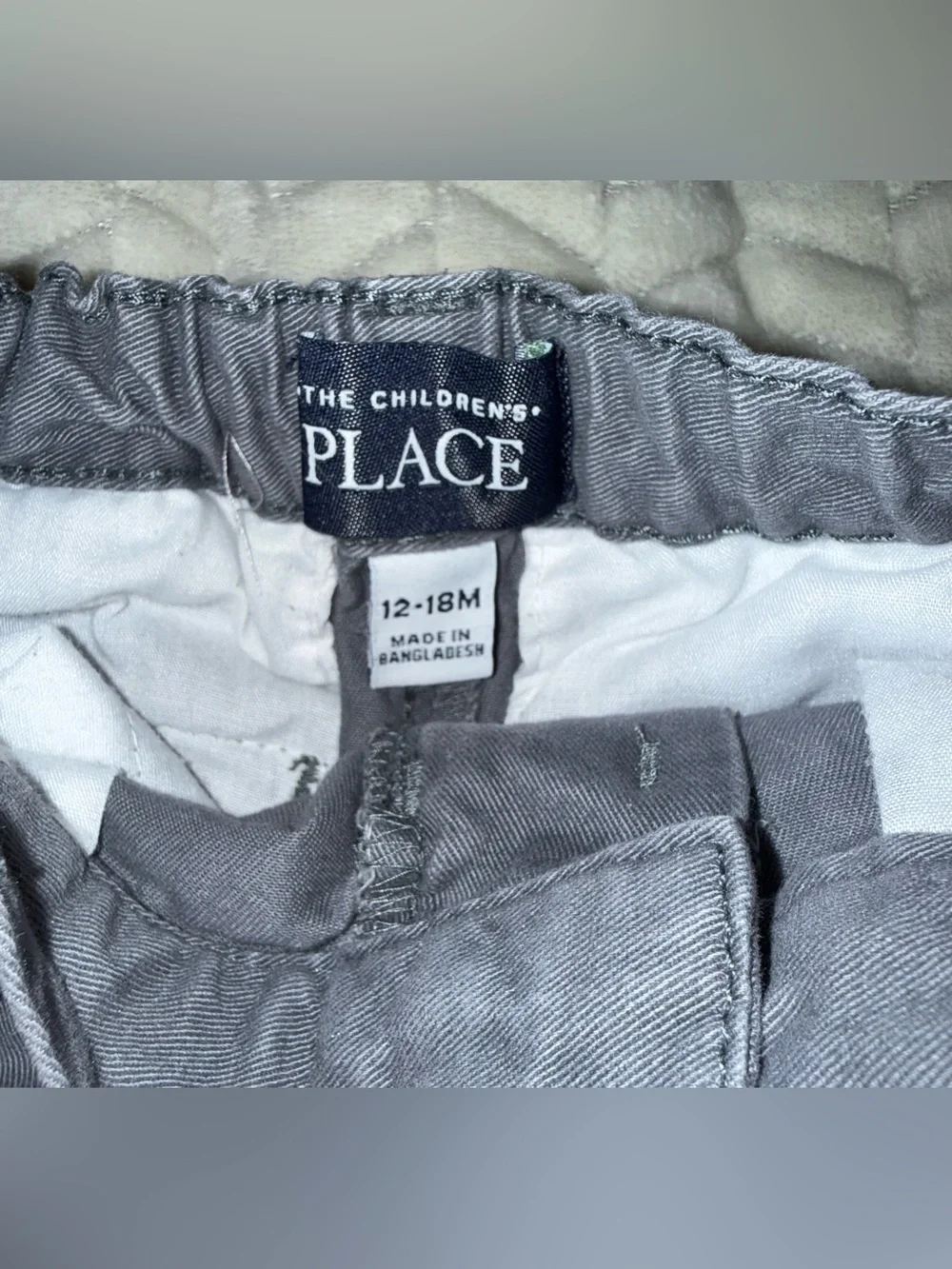 Children’s Place lot of 3 pairs of boys shorts, size 12, and 12-18 mo